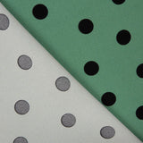 Trench-coat élastique à pois vert sauge - Ribes y Casals