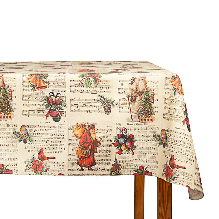 Partitions de Noël vintage en papier résiné antitache - Ribes y Casals