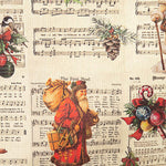 Partitions de Noël vintage en papier résiné antitache - Ribes y Casals