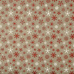 Tissu de jute décoratif imprimé de flocons de neige - Ribes y Casals
