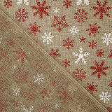 Tissu de jute décoratif imprimé de flocons de neige - Ribes y Casals