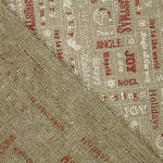 Tissu de jute imprimé « Merry Christmas » - Ribes y Casals
