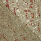 Tissu de jute imprimé « Merry Christmas » - Ribes y Casals