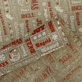 Tissu de jute imprimé « Merry Christmas » - Ribes y Casals