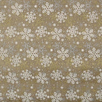 Tissu de jute imprimé « Neige dorée » - Ribes y Casals