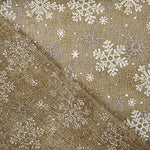 Tissu de jute imprimé « Neige dorée » - Ribes y Casals