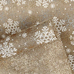 Tissu de jute imprimé « Neige dorée » - Ribes y Casals