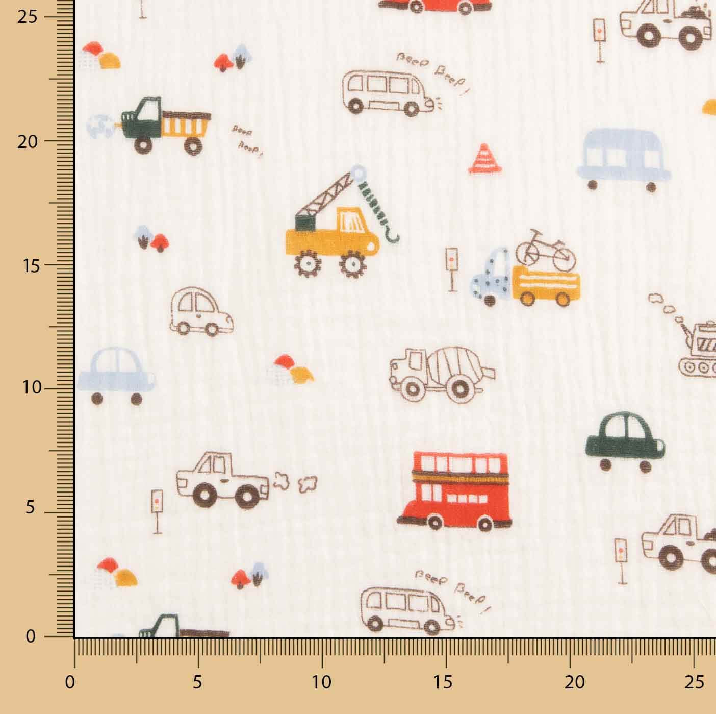 Bambula Tissu de coton Véhicules pour enfants - Ribes y Casals