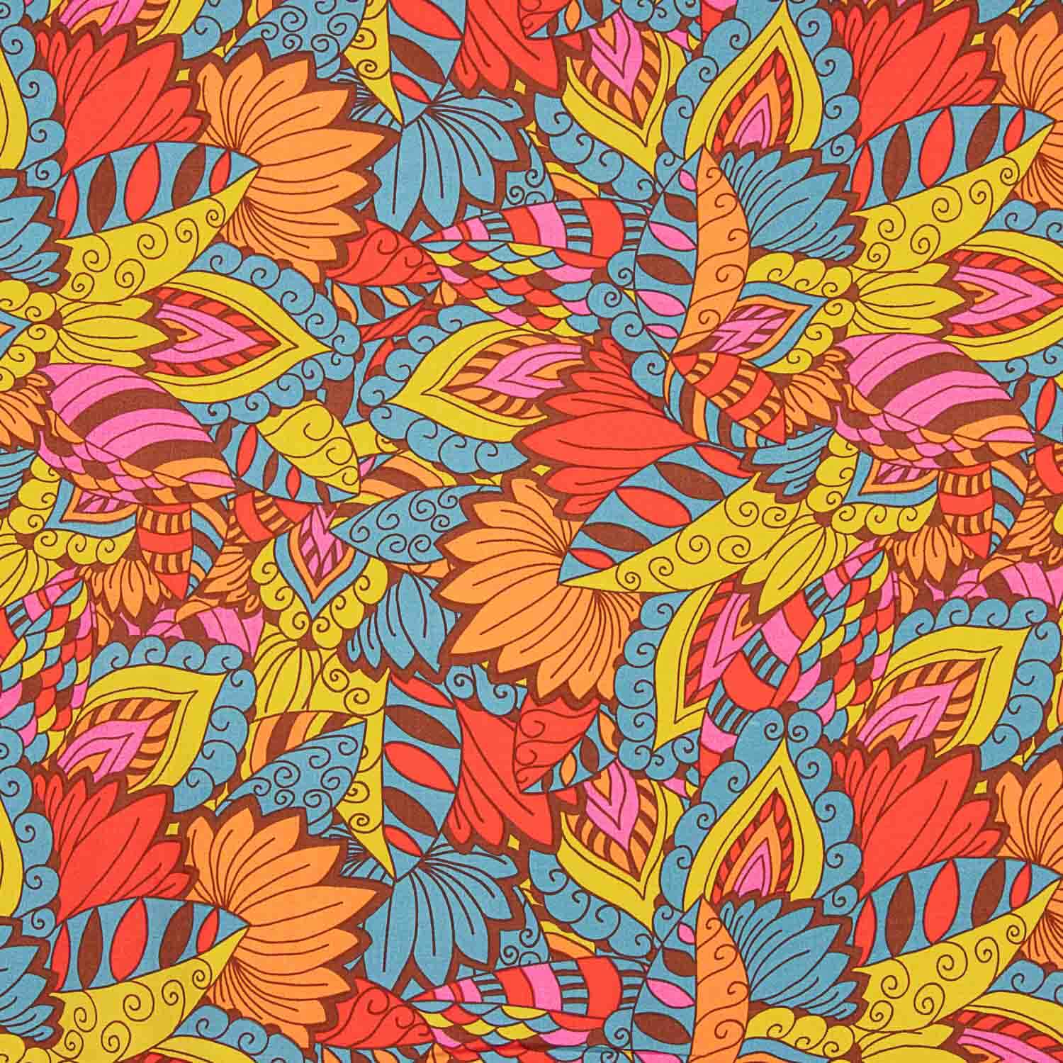 Viscose imprimée ethnique multicolore - Ribes y Casals