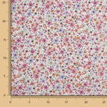 Popeline de tissu de coton « Jardin sauvage » blanche - Ribes y Casals