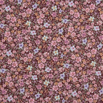 Popeline de tissu de coton « Jardin sauvage » bordeaux - Ribes y Casals