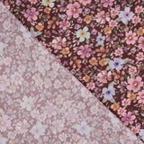 Popeline de tissu de coton « Jardin sauvage » bordeaux - Ribes y Casals