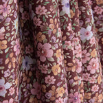 Popeline de tissu de coton « Jardin sauvage » bordeaux - Ribes y Casals