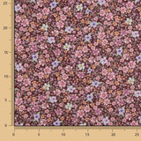 Popeline de tissu de coton « Jardin sauvage » bordeaux - Ribes y Casals