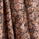 Popeline de tissu de coton « Jardin sauvage » marron - Ribes y Casals