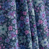 Popeline de tissu de coton « Jardin sauvage » bleu - Ribes y Casals