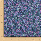 Popeline de tissu de coton « Jardin sauvage » bleu - Ribes y Casals