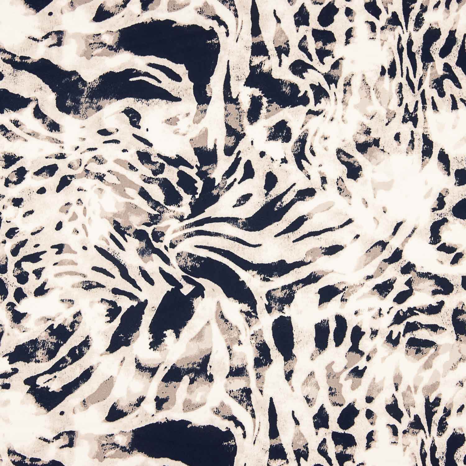 Satin Duchesse Imprimé Animalier Blanc Cassé - Ribes y Casals