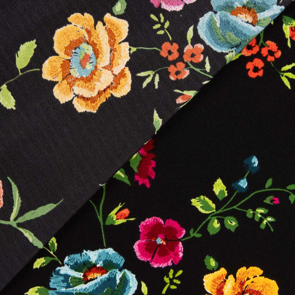 Châle Manille Crêpe Noir - Ribes y Casals