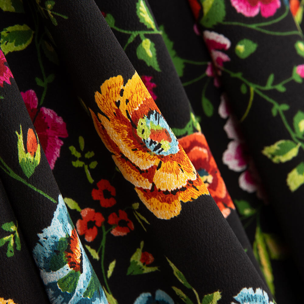 Châle Manille Crêpe Noir - Ribes y Casals