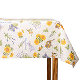 Nappe enduite de résine Tournesols et Lavande Beige - Ribes y Casals