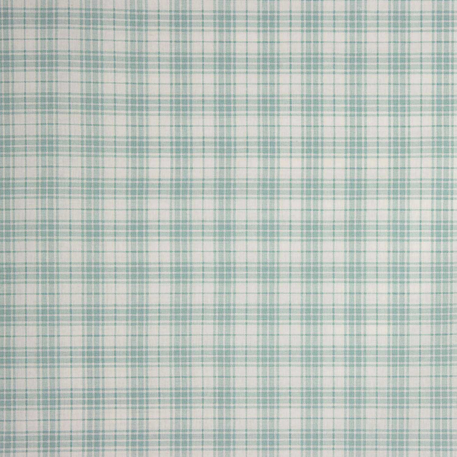 Drap 100 % coton à carreaux vert d'eau, 200 fils - Ribes y Casals