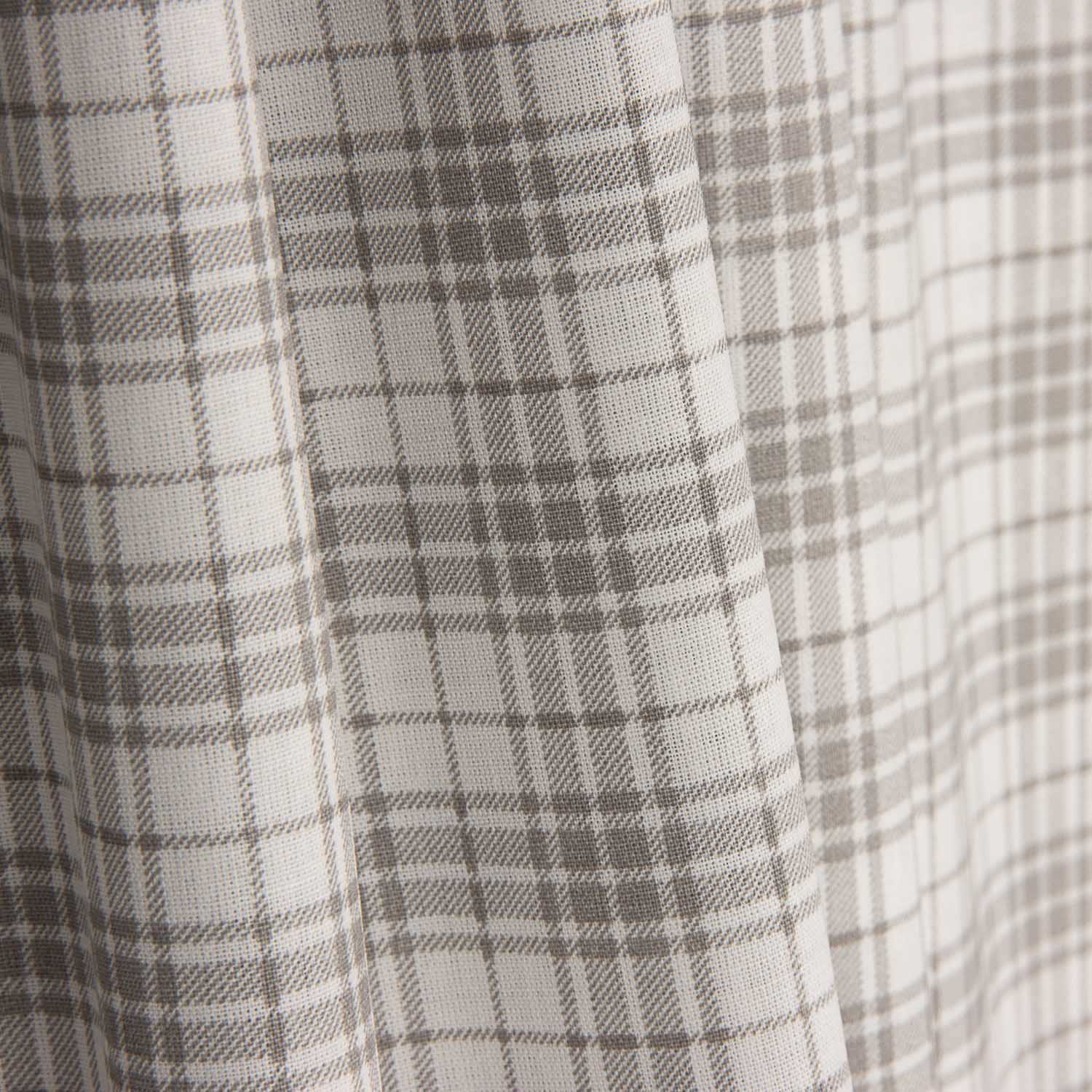 Drap 100 % coton à carreaux beiges, 200 fils - Ribes y Casals