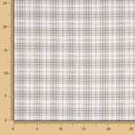 Drap 100 % coton à carreaux beiges, 200 fils - Ribes y Casals