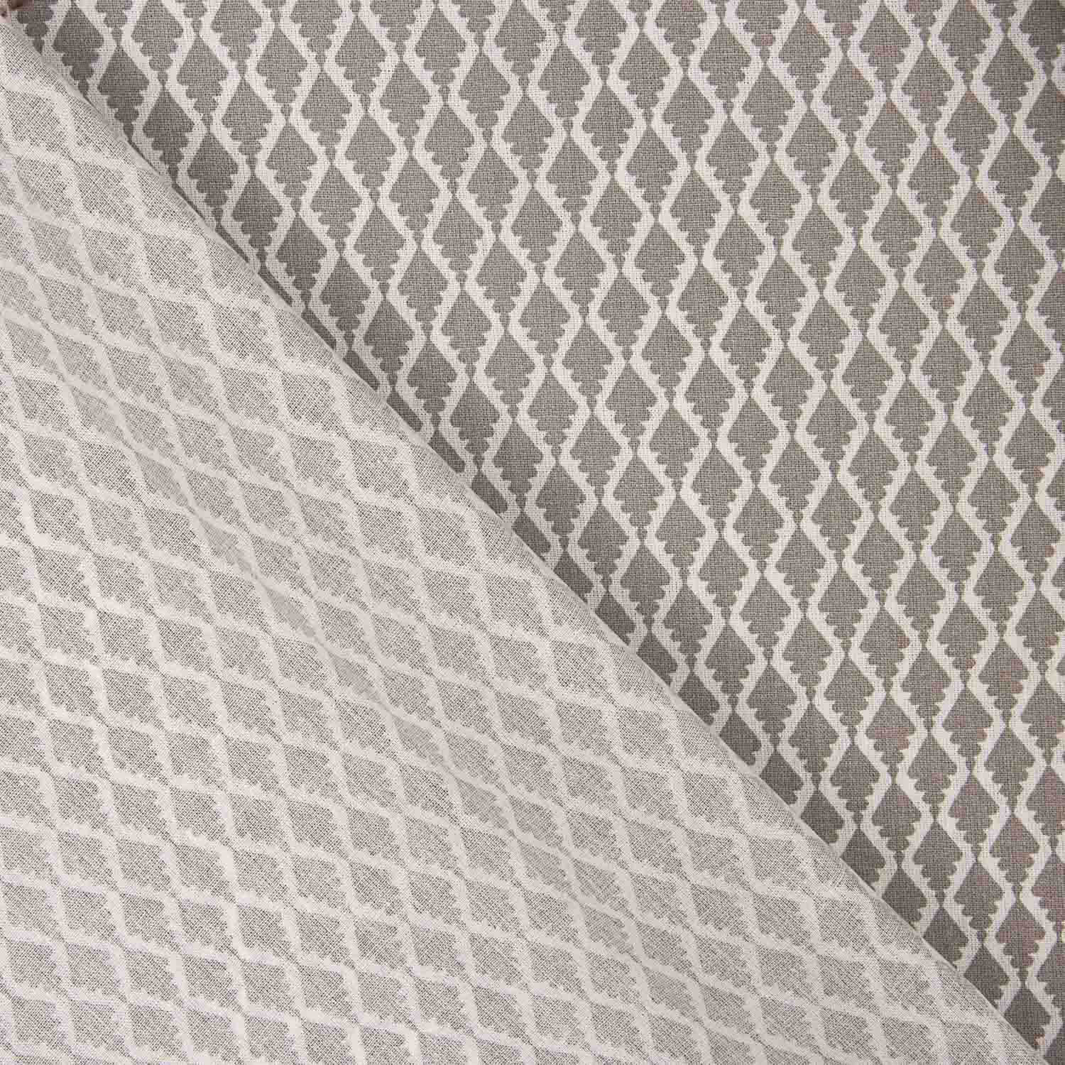 Drap 100 % coton à losanges beiges, 200 fils - Ribes y Casals