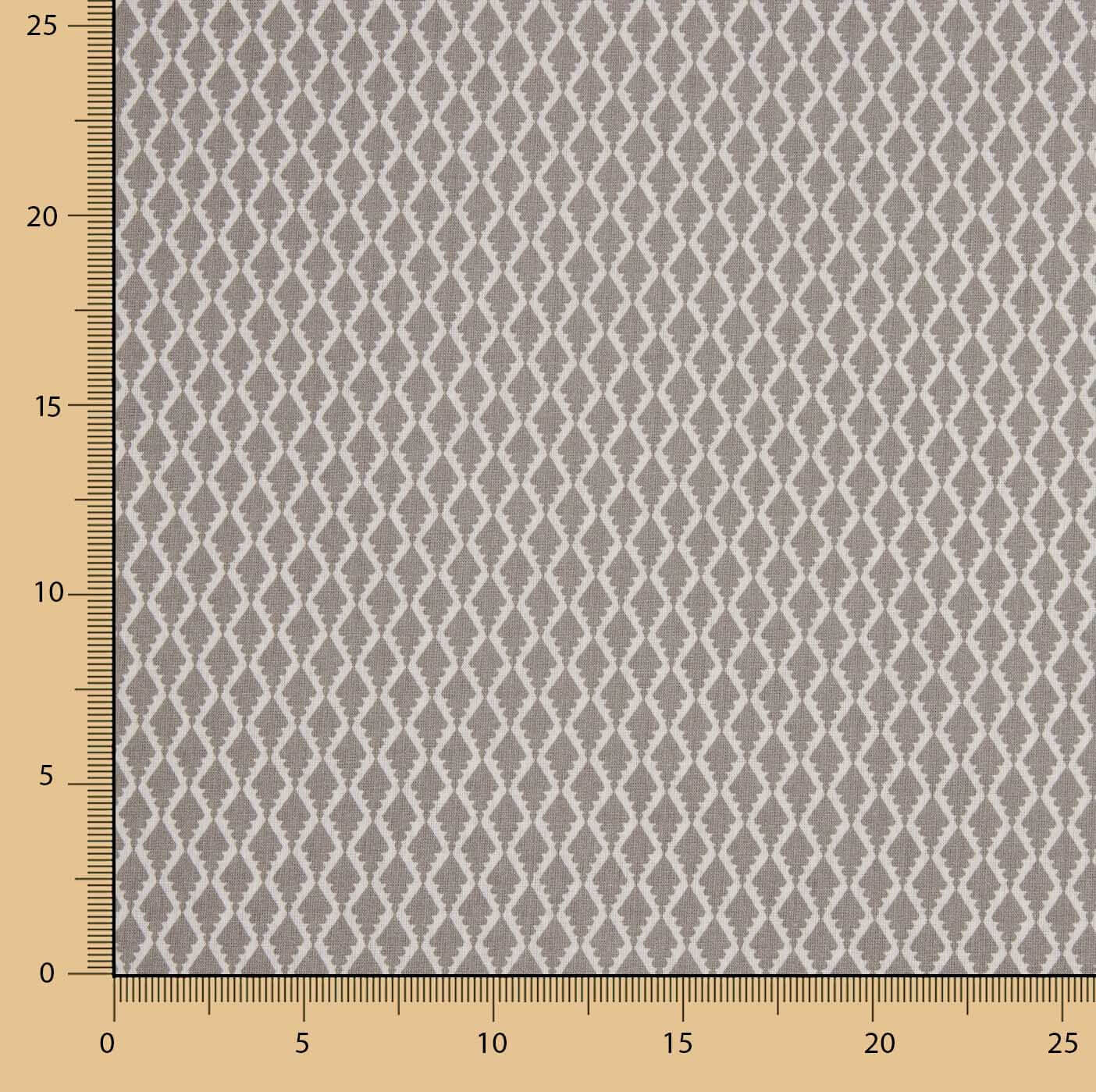 Drap 100 % coton à losanges beiges, 200 fils - Ribes y Casals