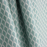 Drap 100 % coton à losanges vert d'eau, 200 fils - Ribes y Casals