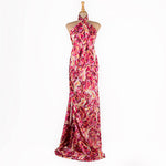 Satin imprimé Mysore rose - Ribes y Casals