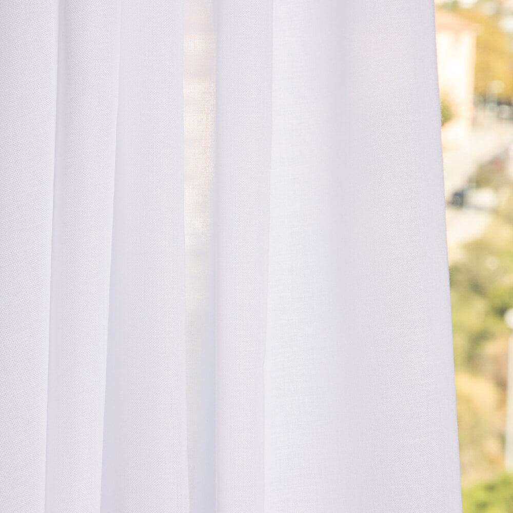 Voilage Etamin Uni Blanc - Ribes y Casals