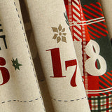 Panneau en tissu de coton « Calendrier de l'Avent réversible » - Ribes y Casals
