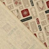 Popeline de tissu de coton Noël Étiquettes vintage - Ribes y Casals