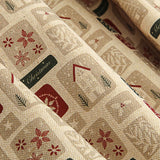Popeline de tissu de coton Noël Étiquettes vintage - Ribes y Casals