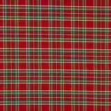 Toile de coton fine imprimée Noël à carreaux tartan avec Lurex - Ribes y Casals