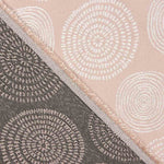 Retal Tapicería Jacquard Círculos Rosa 130x280 cm - Ribes y Casals