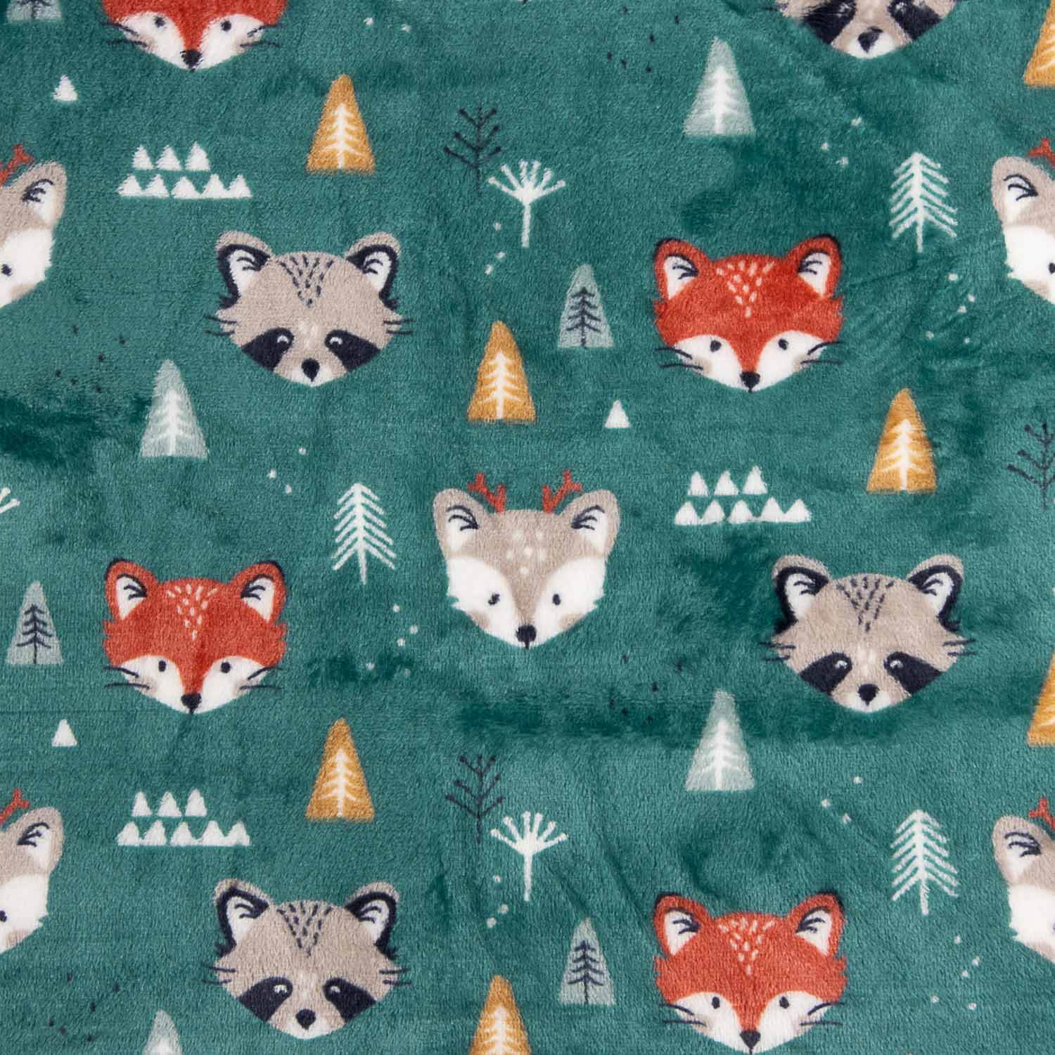 Minky Doux Forêt Animaux - Ribes y Casals