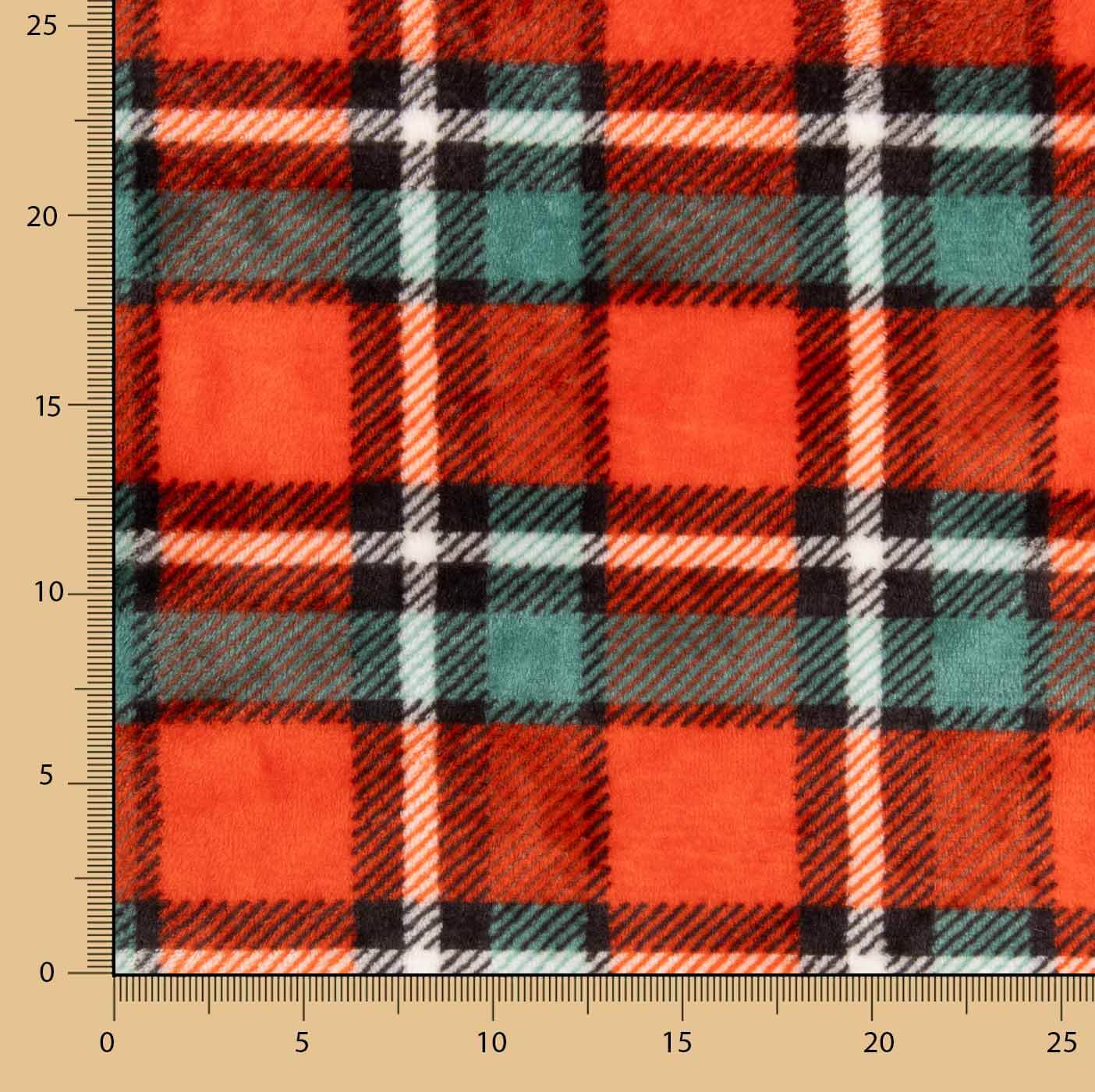 Minky doux à carreaux Christmas - Ribes y Casals