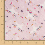 Polaire coral imprimée licornes roses - Ribes y Casals