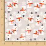 Minky Doux Bonhommes de neige OEKO-TEX - Ribes y Casals