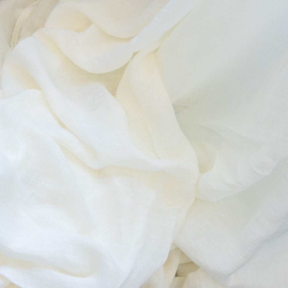 Voile de Lin 310cm Couleur Blanc Naturel - Ribes y Casals