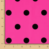 Fama Fuchsia Points Floqués Fuchsia Noir 30mm - Ribes y Casals