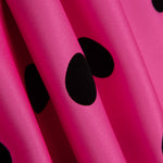 Fama Fuchsia Points Floqués Fuchsia Noir 30mm - Ribes y Casals