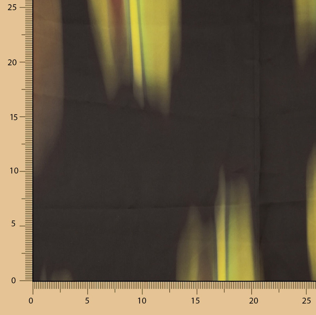 Imprimé satiné Temuco jaune - Ribes y Casals