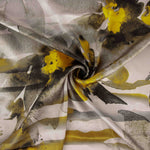 Imprimé satiné Arica jaune - Ribes y Casals