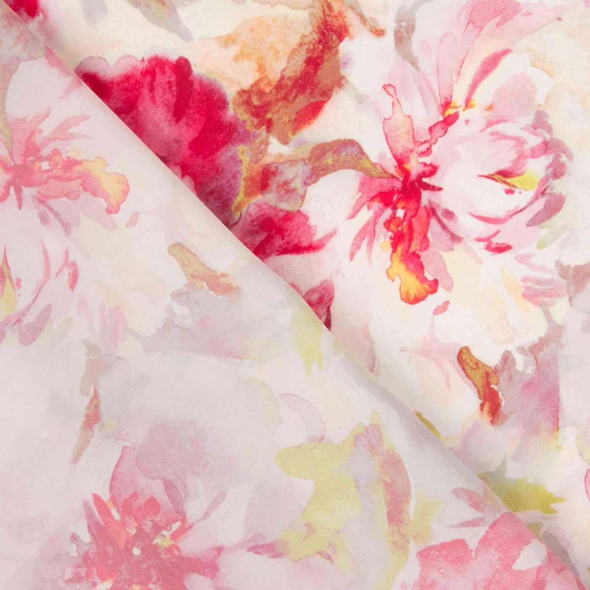 Imprimé satiné Calama rose - Ribes y Casals