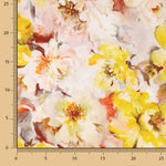 Imprimé satiné Calama jaune - Ribes y Casals