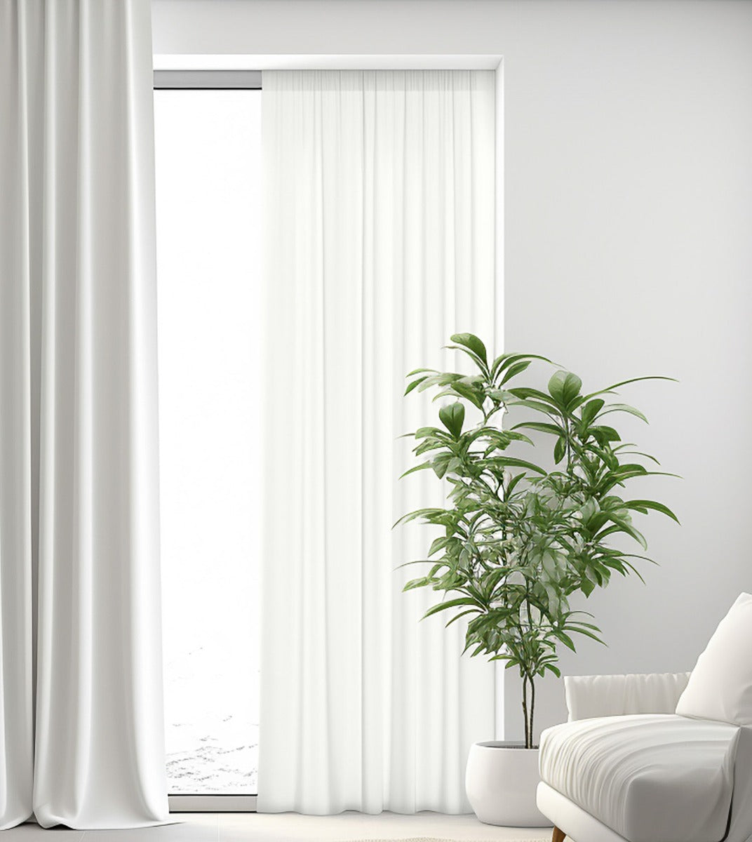 Voile de Lin 310cm Couleur Blanc Naturel - Ribes y Casals
